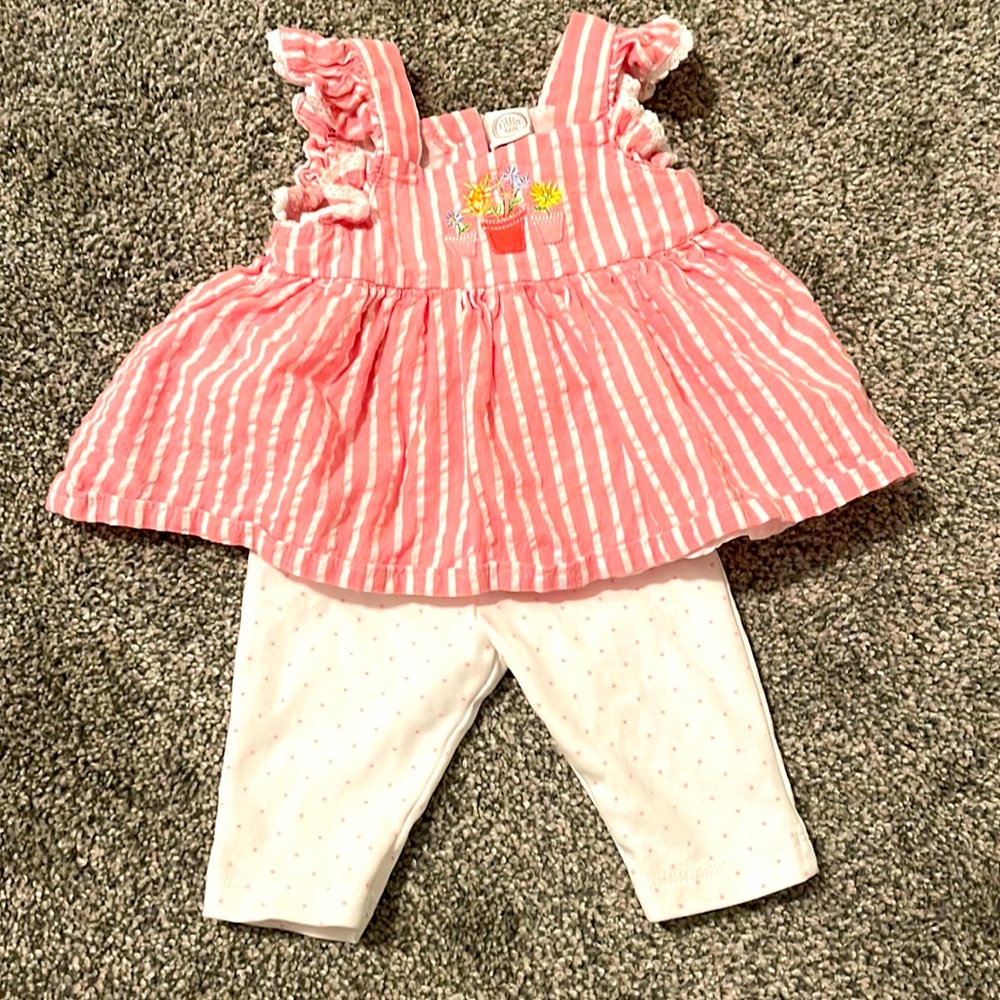 Little Me Garden Joy Tunic & Leggings Set